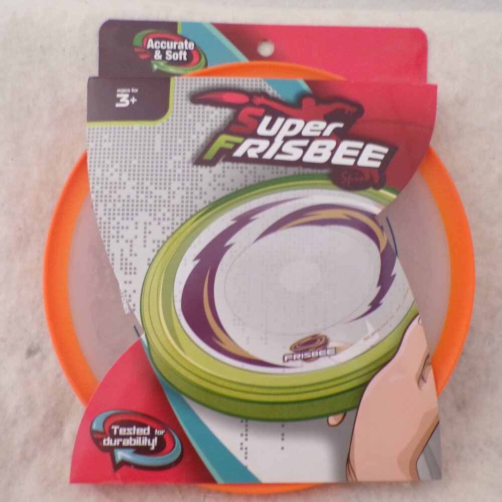 New SUPER FRISBEE Accurate & Soft Perfect for Kids, Adults and Dogs Pets